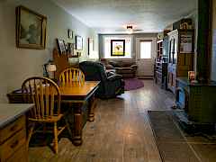 View of Kitchen to Living Room
